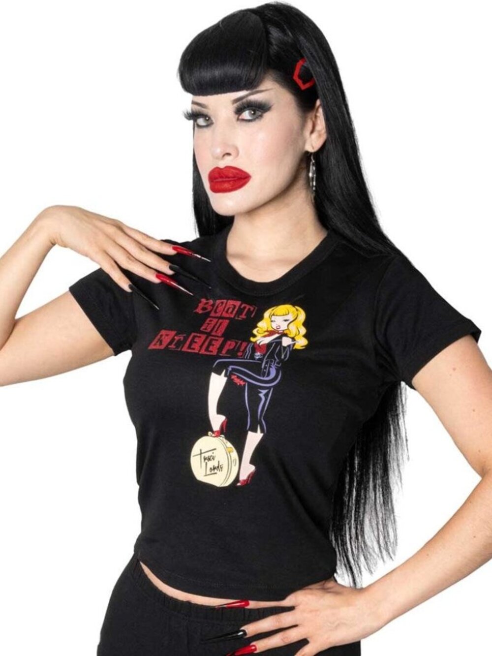 Traci Lords Beat It Kreep Viva Womens Fit Babydoll Tee